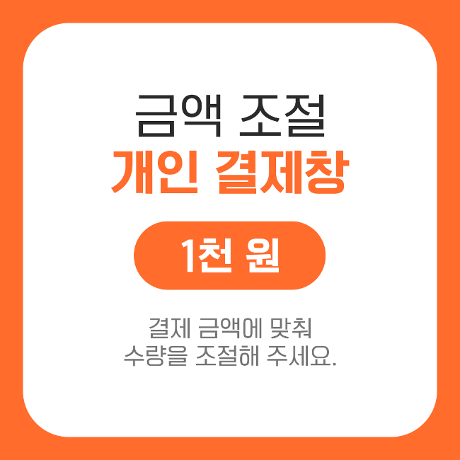 개인결제창 - 1천 원 | 인스타팩토리